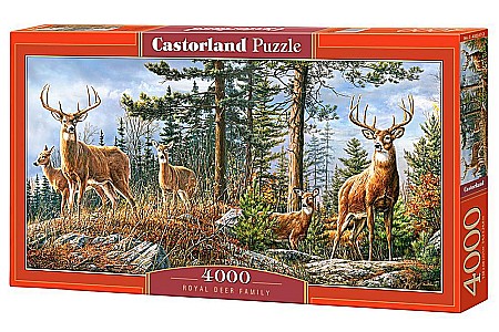 Puzzle 4000 piese - Puzzle 4000 piese Royal Deer Family Castorland 400317