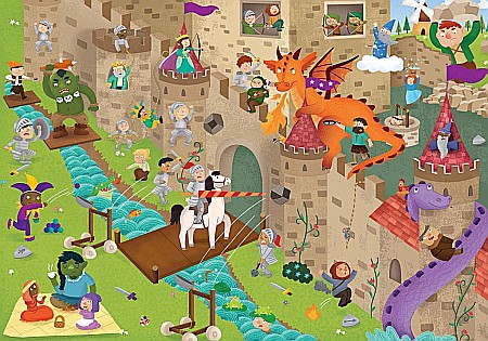 Puzzle 50 piese Detective Puzzle Castle 18895 EDUCA [1]