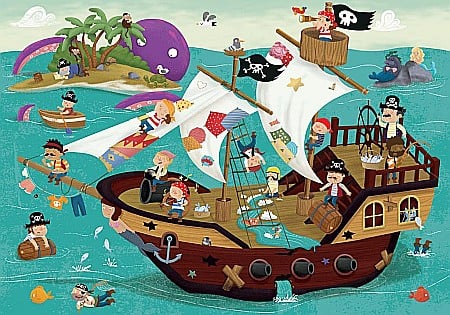 Puzzle 50 piese Detective Puzzle Pirates 18896 EDUCA [1]