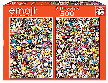 Puzzle - Puzzle 500 piese 2 x 500 Emoji 17992