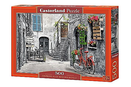 Puzzle 500 piese - Puzzle 500 piese Aleea cu Bicicleta Rosie 53339