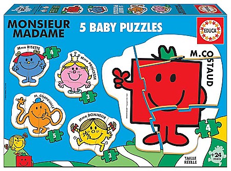 Puzzle - Puzzle 500 piese - Baby Puzzles Monsieur Madame 19400
