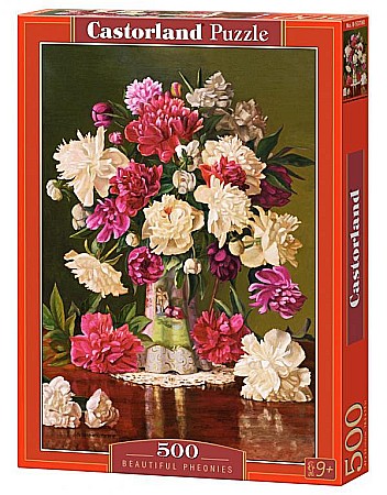 Puzzle 500 piese - Puzzle 500 piese Beautiful Pheonies 53780 Castorland