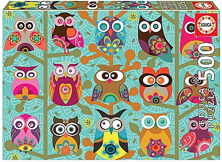 Puzzle - Puzzle 500 piese Buhos Educa 19006