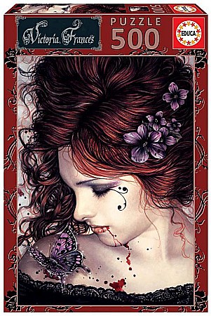 Puzzle - Puzzle 500 piese Butterfly, Victoria Frances Educa 19008