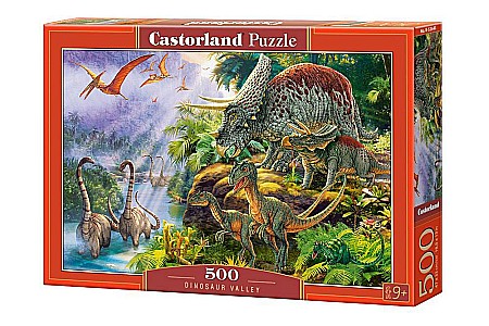 Puzzle 500 piese - Puzzle 500 piese Dinosaur Valley Castorland 53643