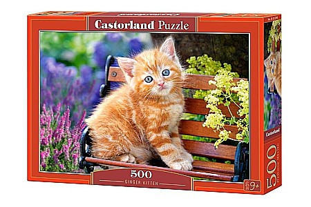 Puzzle 500 piese - Puzzle 500 piese Ginger Kitten 52240