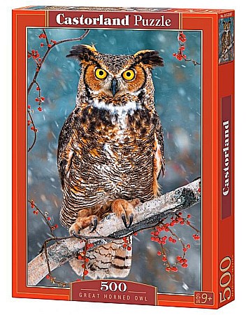 Puzzle - Puzzle 500 piese Great Horned Owl 52387