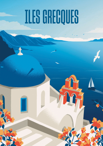 Puzzle 500 piese Hachette Holiday Dreams – Greek Isles [1]