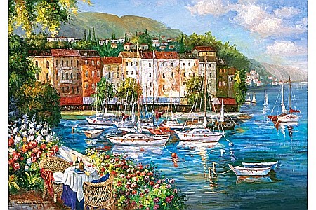 Puzzle 500 piese Harbour of Love 53414 [1]