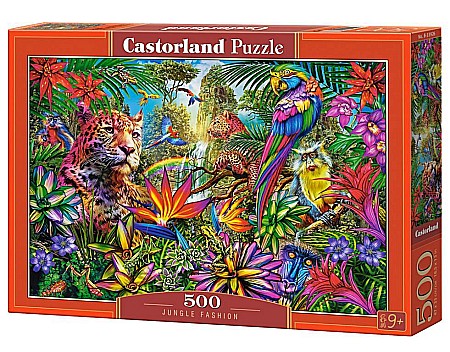 Puzzle - Puzzle 500 piese Jungle fashion Castorland 53926