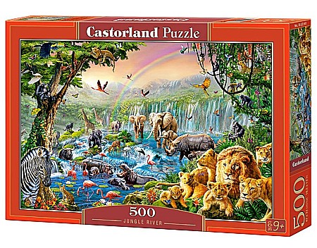 Puzzle 500 piese - Puzzle 500 piese Jungle River 52141