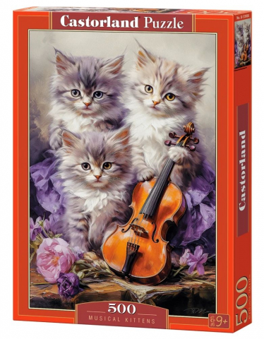 Puzzle 500 piese - Puzzle 500 piese Musical Kittens 053988 Castorland