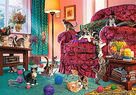 Puzzle 500 piese Pisicute Nazdravane 53254 [1]