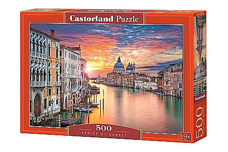 Puzzle - Puzzle 500 piese Rasarit in Venetia 52479