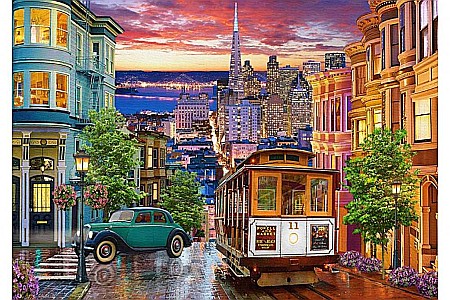 Puzzle 500 piese San Francisco Trolley 53391 [1]