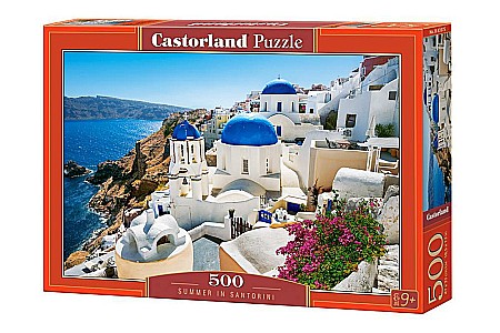 Puzzle 500 piese - Puzzle 500 piese Summer in Santorini Castorland 53575