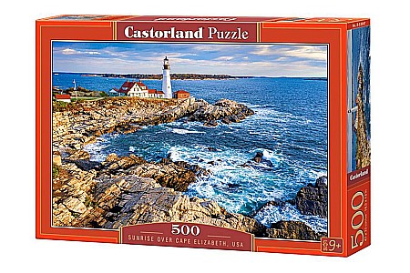 Puzzle - Puzzle 500 piese Sunrise Over Cape Elizabeth, USA 53667 Castorland