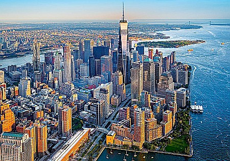 Puzzle 500 piese Sunset Over Manhattan 53674 Castorland [1]