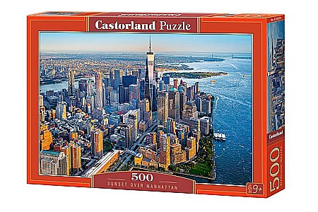 Puzzle 500 piese - Puzzle 500 piese Sunset Over Manhattan 53674 Castorland
