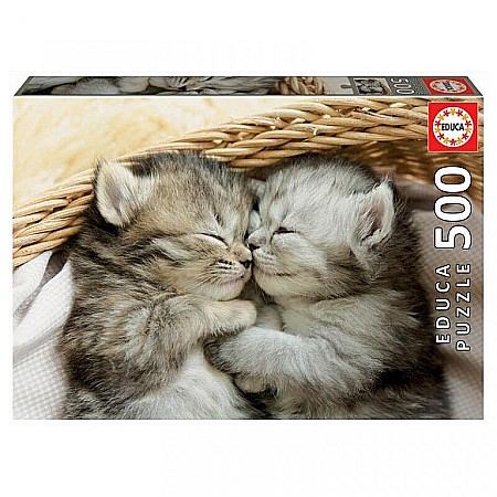 Puzzle 500 piese - Puzzle 500 piese Sweet Kittens Educa 19004