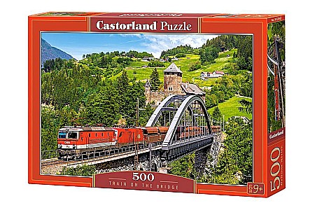 Puzzle 500 piese - Puzzle 500 piese Tren pe Pod 52462