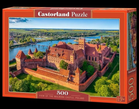 Puzzle 500 piese - Puzzle 500 piese View of The Malbork Castle, Poland 054039 Castorland