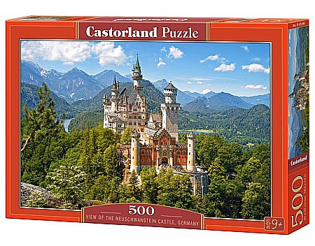 Puzzle 500 piese - Puzzle 500 piese View of the Neuschwanstein Castle, Germany 53544