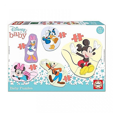 Puzzle - Puzzle 5x 3-5 piese Baby Mickey & Friends 18590
