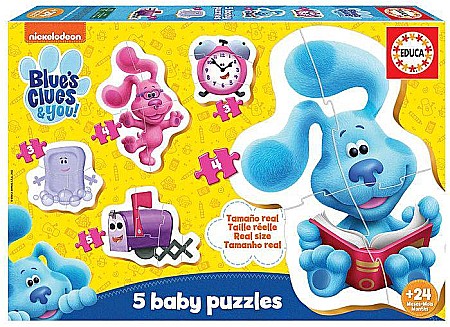 Puzzle - Puzzle 5x Baby Blues Clues & You Educa 19397