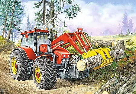 Puzzle 60 piese - Puzzle 60 de piese Santier forestier 6601