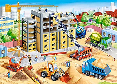 Puzzle 60 piese Big Construction Site - Castorland 66223 [1]