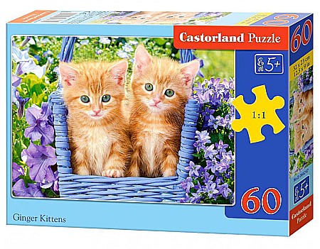 Puzzle - Puzzle 60 piese Ginger Kittens Castorland 66247
