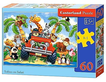 Puzzle 60 piese - Puzzle 60 piese Softies on Safari 6793