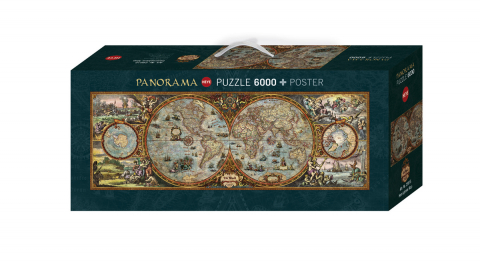 Puzzle XXL - Puzzle 6000 piese – Harta emisferica (Hemisphere Map) – Rajko Zigic