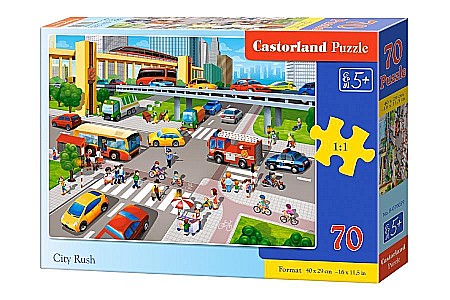 Puzzle - Puzzle 70 piese Aglomeratie in Oras 070039