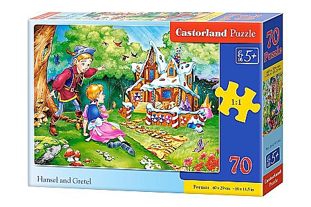 Puzzle 70 piese - Puzzle 70 piese Hansel and Gretel Castorland 70145