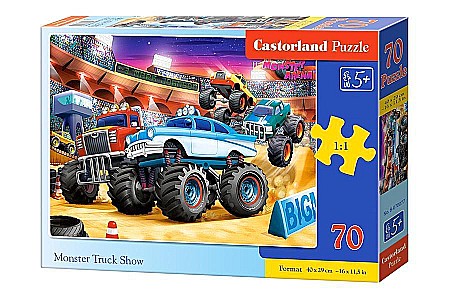 Puzzle 70 piese - Puzzle 70 piese Monster Truck Show 70077