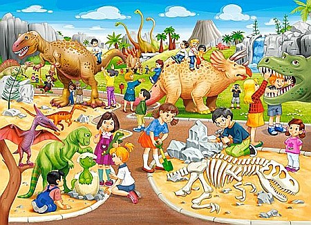 Puzzle 70 piese Parcul Dinozaurilor 70046 [1]