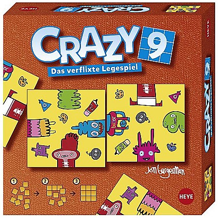 Puzzle - Puzzle 9 piese Crazy9 Burgerman Doodle Heye 28503