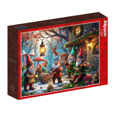 Puzzle 1000 piese - Enchanted Christmas in the Woods – Puzzle 1000 piese