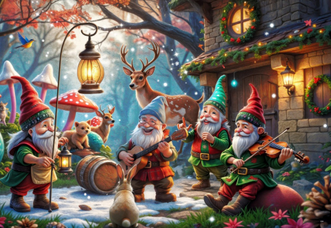 Enchanted Christmas in the Woods – Puzzle 1000 piese [1]