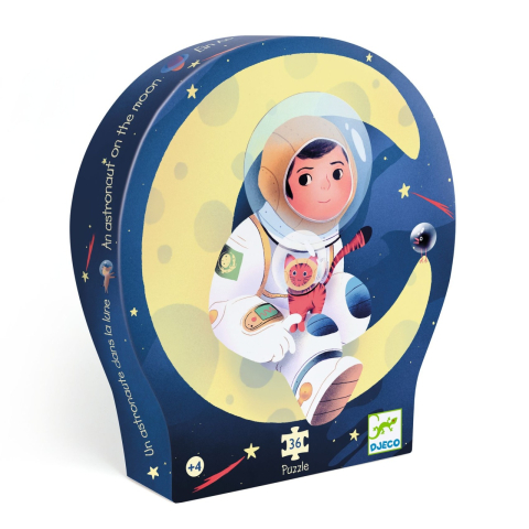 Jocuri - Puzzle Astronaut pe luna, Djeco