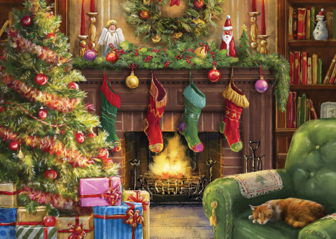 Puzzle Bluebird Cozy Christmas Evening – 500 piese [1]