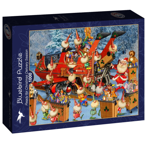Puzzle - Puzzle Bluebird Ready for Christmas Delivery Season – 1000 piese