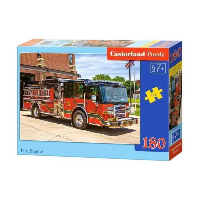 Puzzle 180 piese - Puzzle Castorland Fire Engine 180 piese