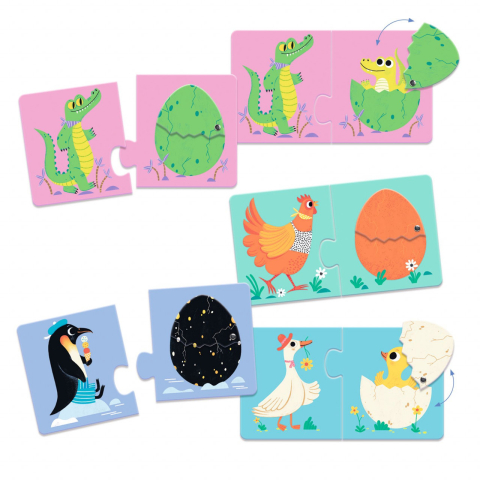 Puzzle duo Puiul din ou, Djeco [3]