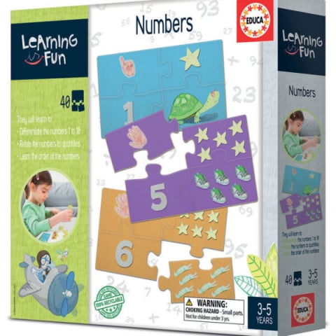 Educative - Puzzle Educa “Numerele” – 40 piese (educational)