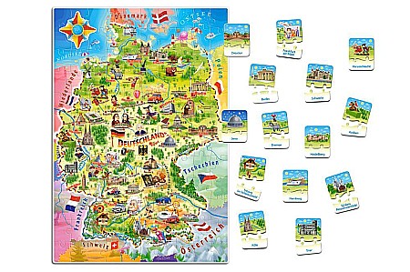 Puzzle Educativ 120 piese Harta Germaniei E-180 [1]