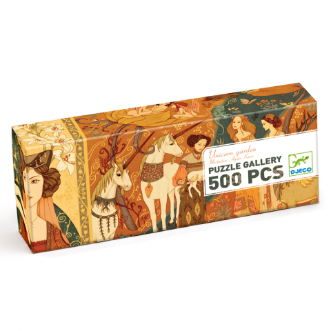 Jocuri - Puzzle galerie Gradina cu unicorni, Djeco